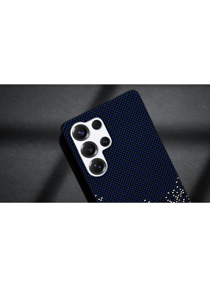 Phoni Ultra Slim Magnetic Case for Samsung Galaxy S25 Ultra, MagSafe-Compatible Phone Case, Thin Lightweight Design, Carbon Fiber Style, Raised Camera Protection (Azure – Blue Carbon) - Image 5